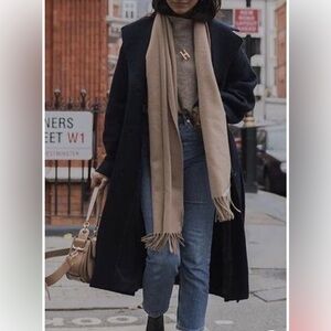 Bromley Black Long Pea Coat